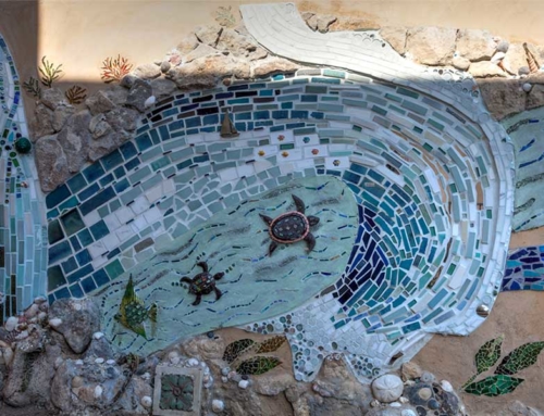 Del Mar Beach House – Outdoor Wall Mosaic