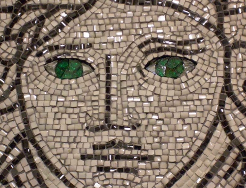 Custom Mosaic Artwork Detail Closeup