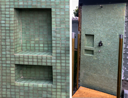 Outdoor Shower Tile Design