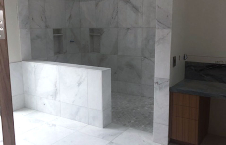 Olivenhain Project - Custom shower tile design.