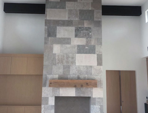Olivenhain Project –  Custom Tile Fireplace